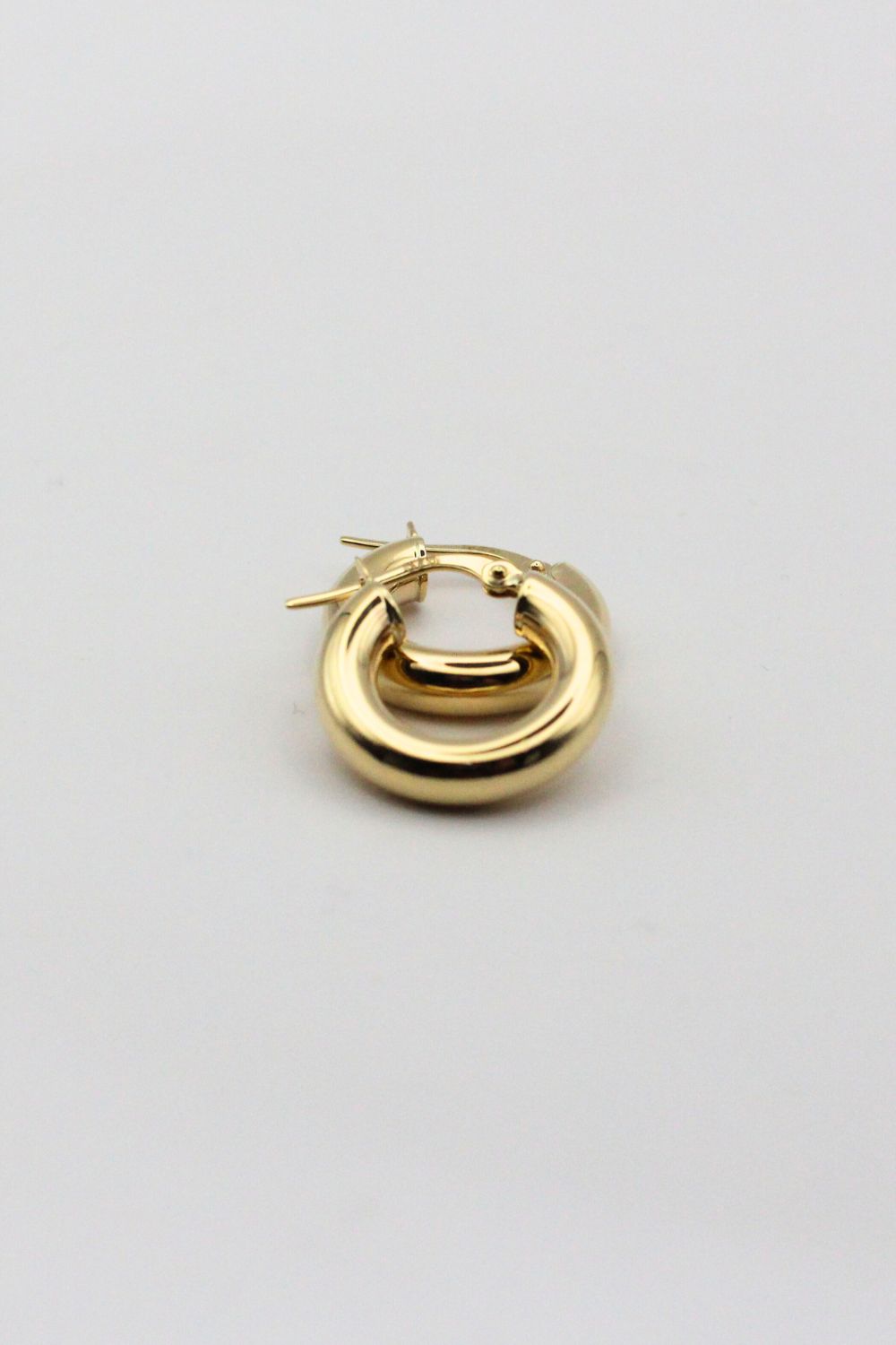 10mm x 4mm 9ct YG Tube Hoops