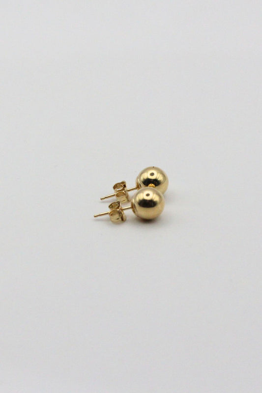 7mm 9ct YG Ball Studs