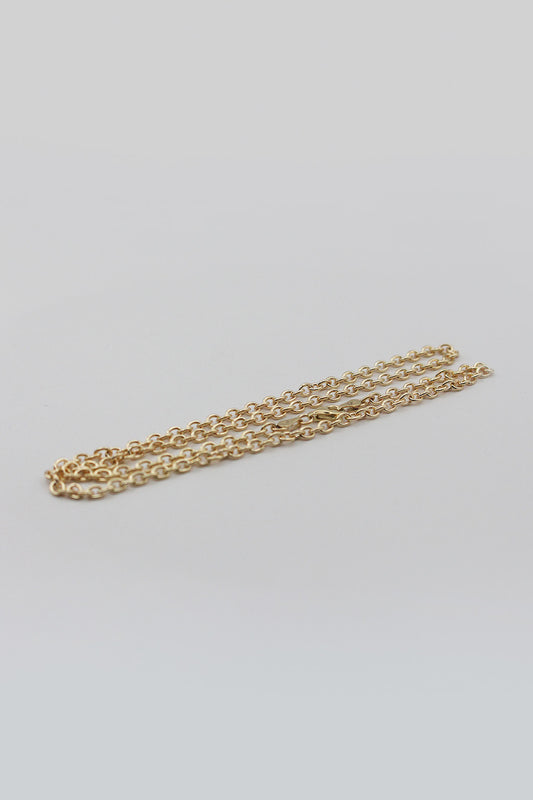 9ct YG Cable Link Necklace